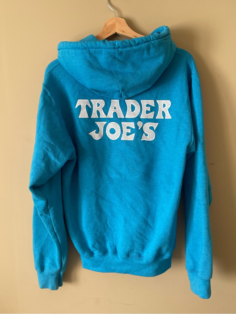Trader Joe’s Employee Unisex Turquoise Zip-Up Hoodie